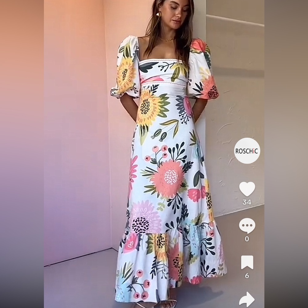 By Nicola Camille Maxi Dress in Potpourri